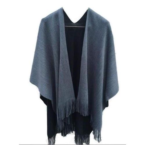 Poncho Uni-Laine Femme – Image 3
