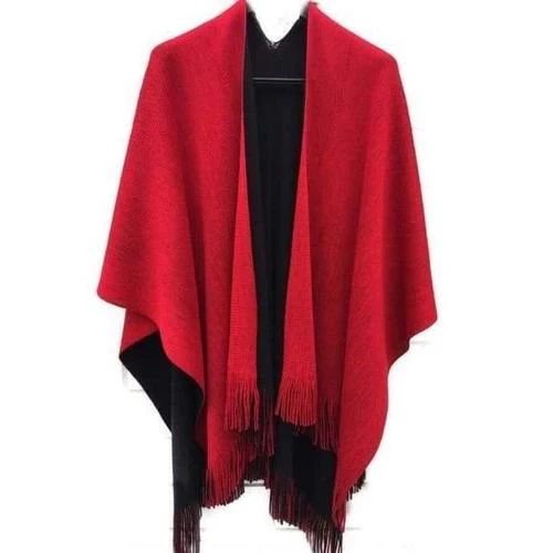 Poncho Uni-Laine Femme – Image 4