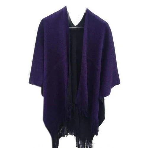Poncho Uni-Laine Femme – Image 5