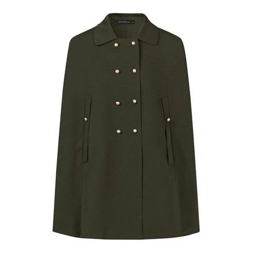 Poncho Manteau-Boutons Femme – Image 4