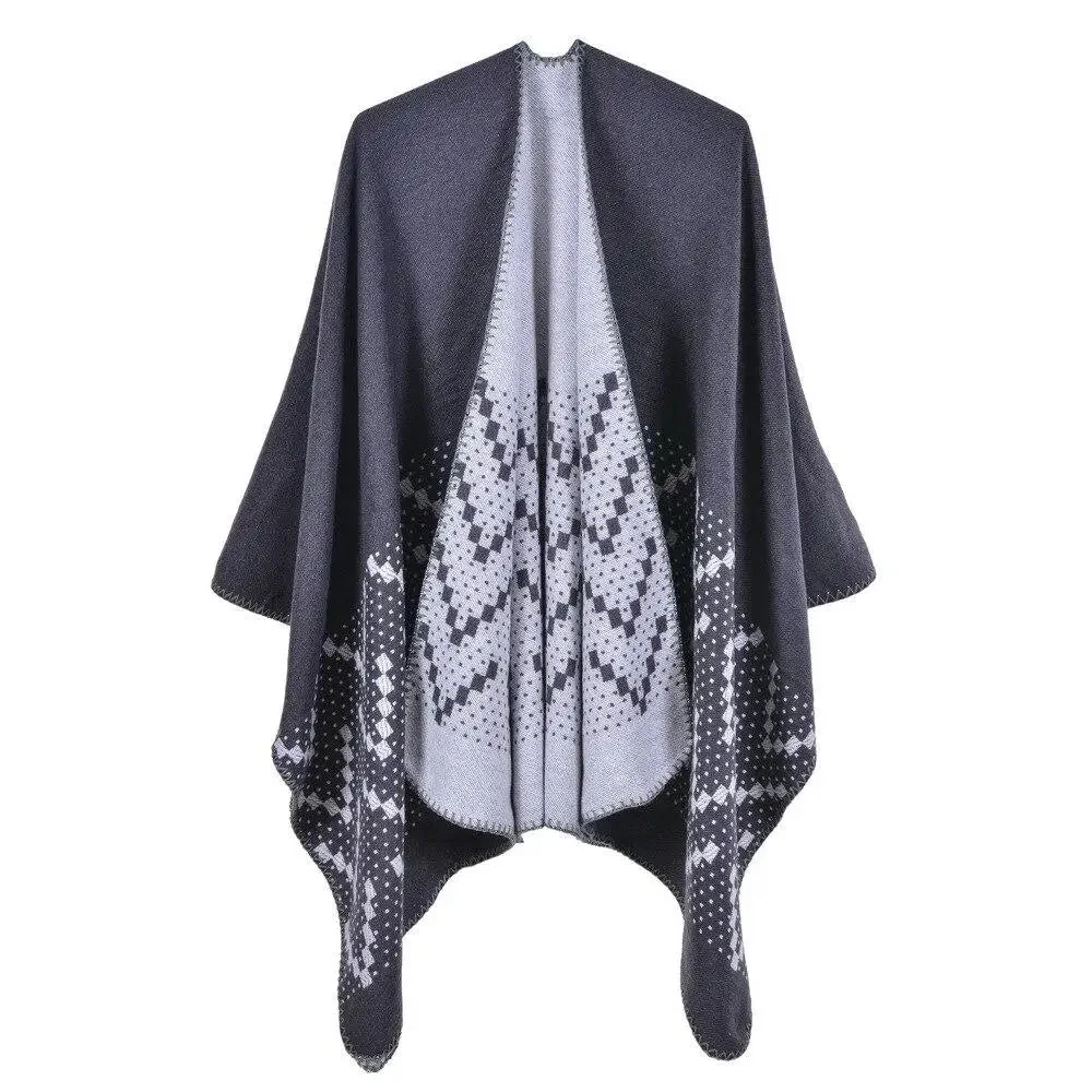Poncho Femme Motif Cachemire – Image 9