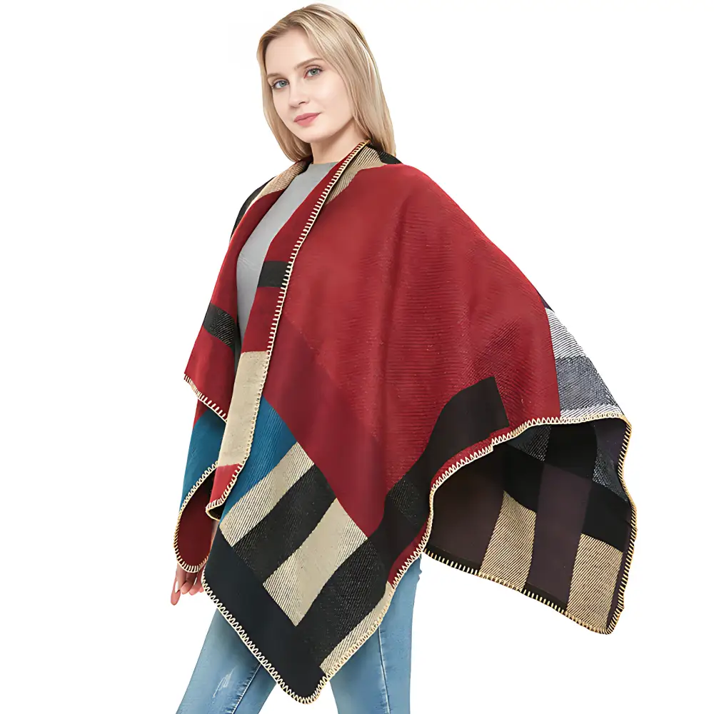 Poncho femme ouvert – Image 4