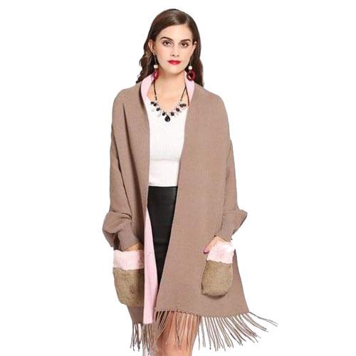 Poncho Poches-Fourrure Femme – Image 5
