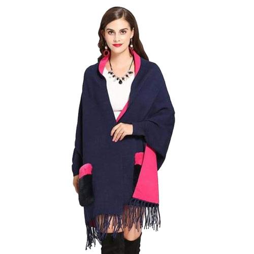 Poncho Poches-Fourrure Femme – Image 4