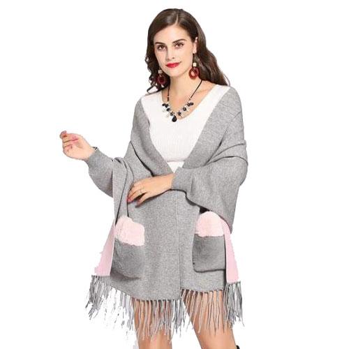 Poncho Poches-Fourrure Femme – Image 6
