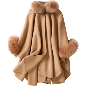 Poncho hiver femme