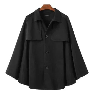 Poncho Black-Edition Homme