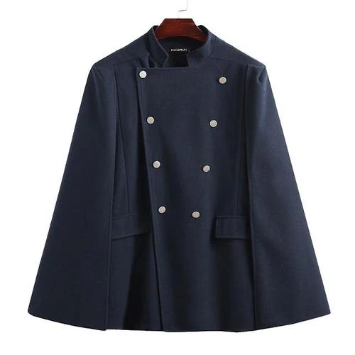 Poncho Boutons Homme Chic