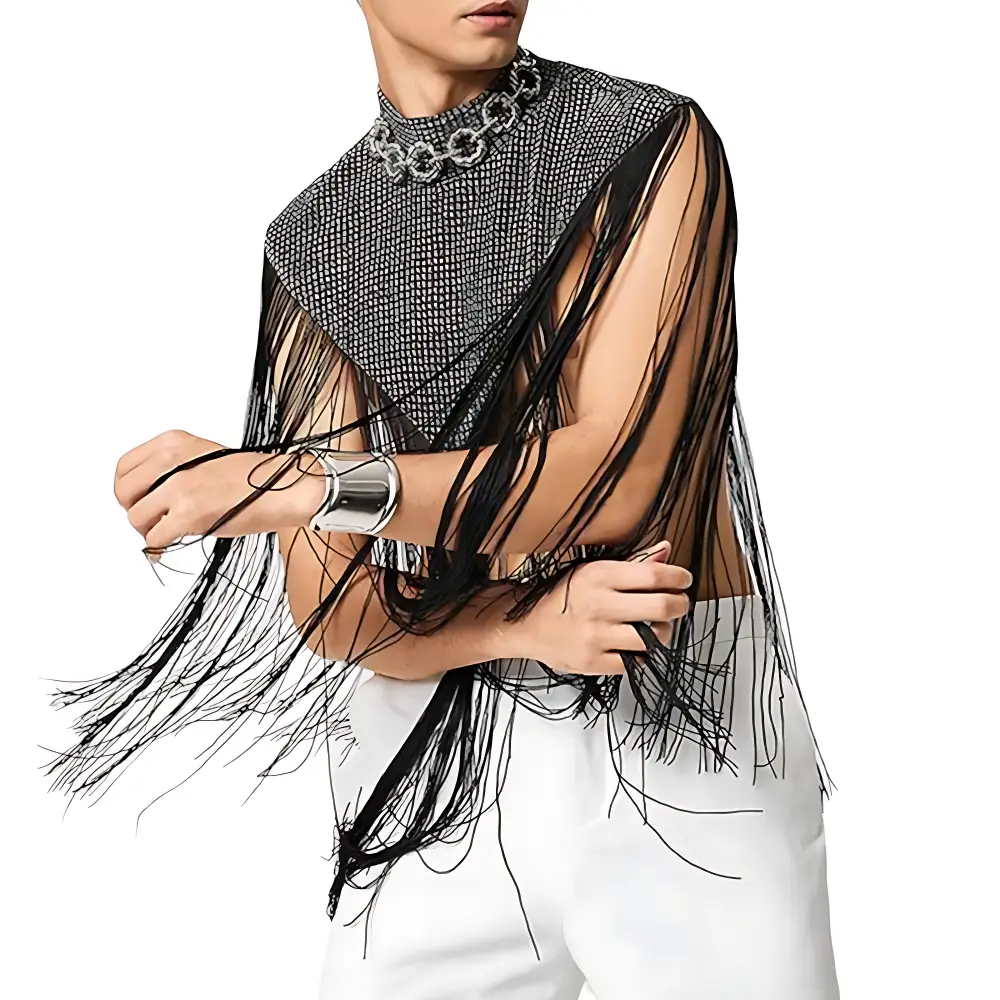 Poncho homme crochet – Image 4