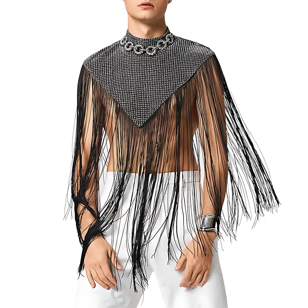 Poncho homme crochet – Image 2