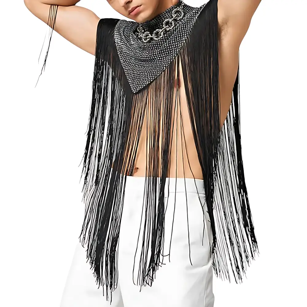 Poncho homme crochet – Image 3