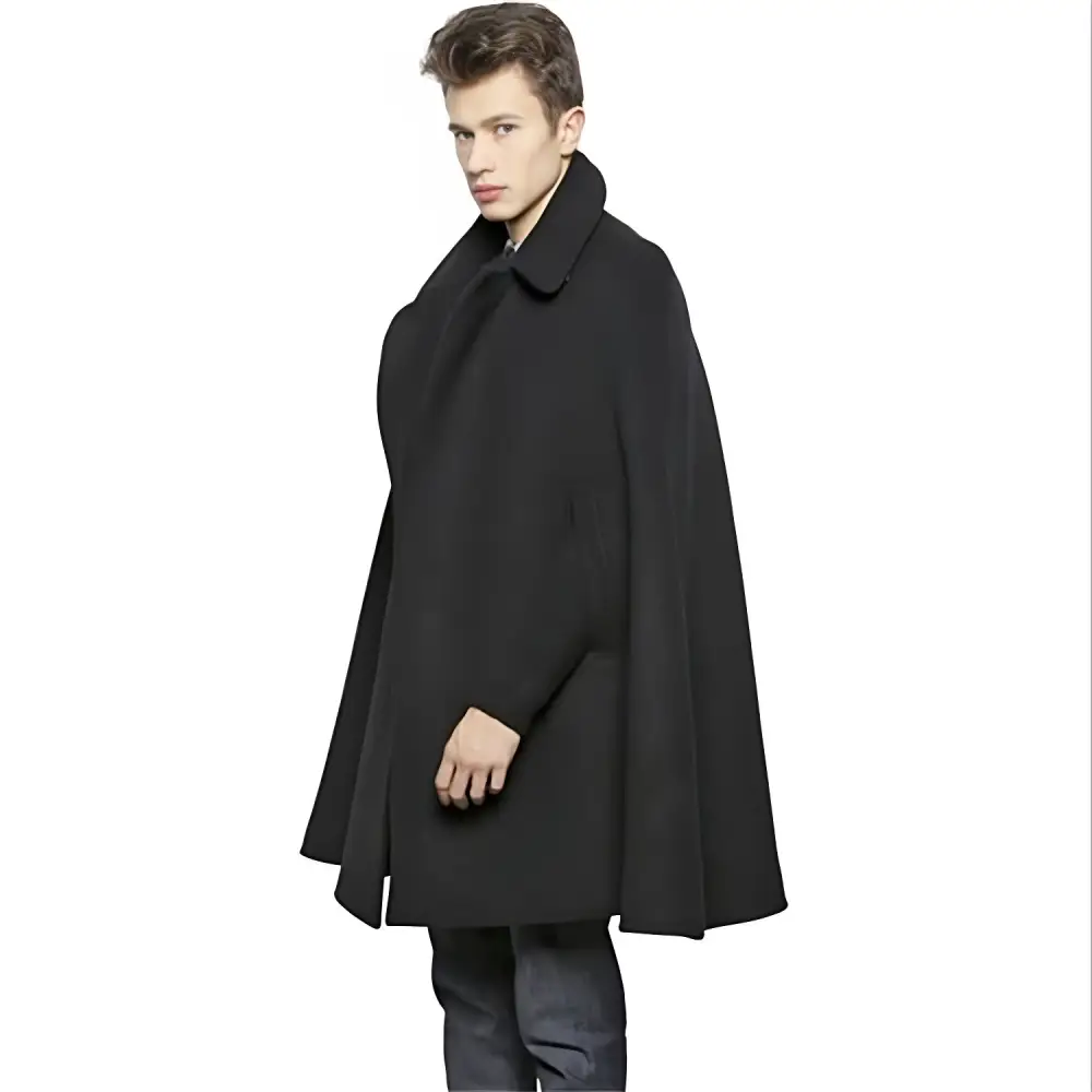 Poncho homme en laine – Image 3