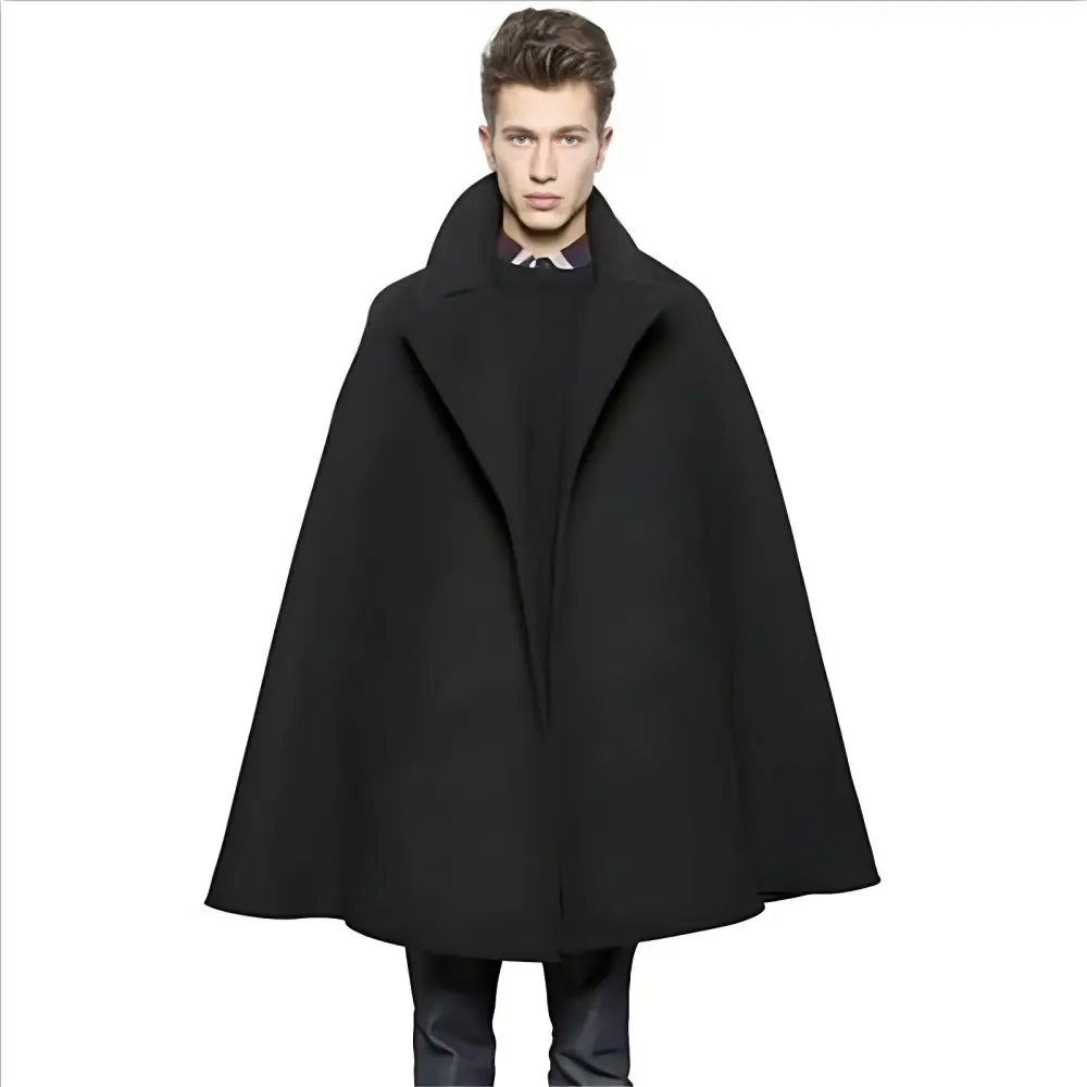 Poncho homme en laine – Image 4