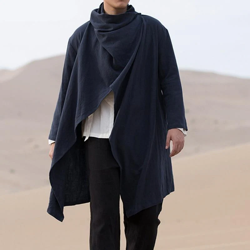 Poncho Homme Eté Bleu Marine – Image 3