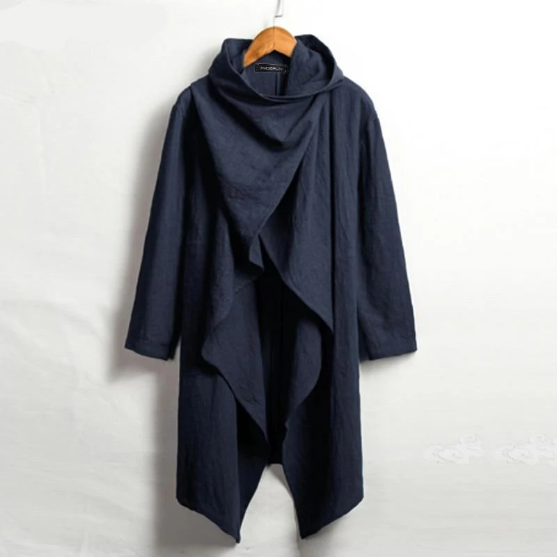 Poncho Homme Eté Bleu Marine – Image 2