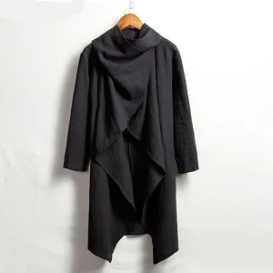 Poncho Homme Eté Noir