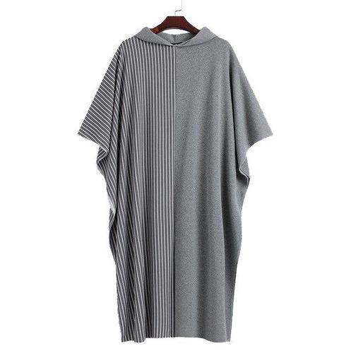 Poncho Extra-Long Homme Bicolore – Image 3