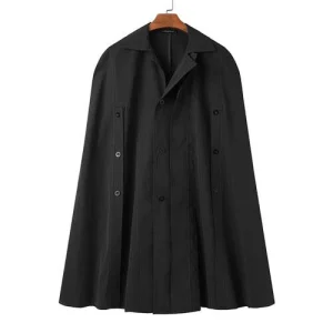 Poncho Boutons-Long Homme