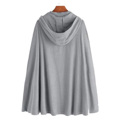 Poncho Long Homme Capuche – Image 7