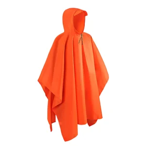 Poncho homme orange
