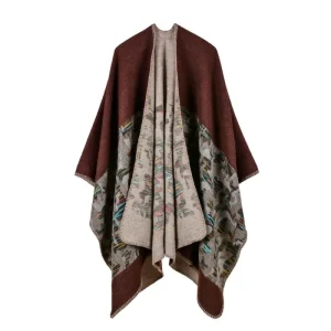 Poncho intérieur femme