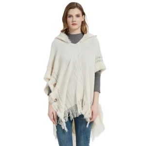Poncho laine femme