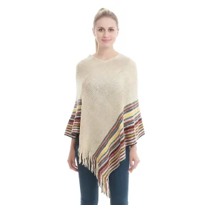Poncho léger d'hiver femme