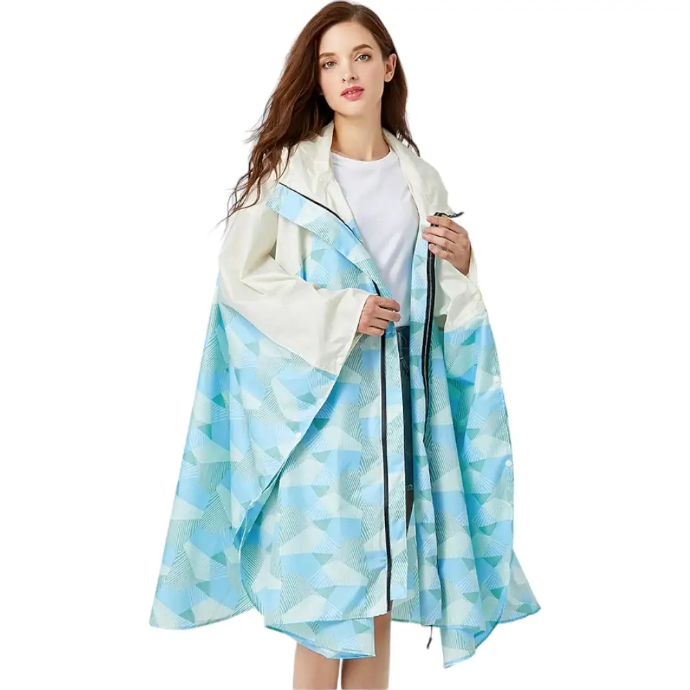 Poncho leger femme de pluie randonnée – Image 3