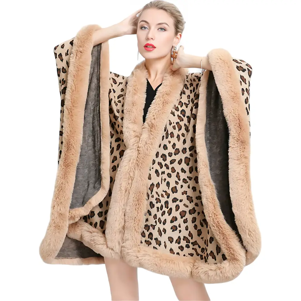 Poncho leopard femme – Image 6