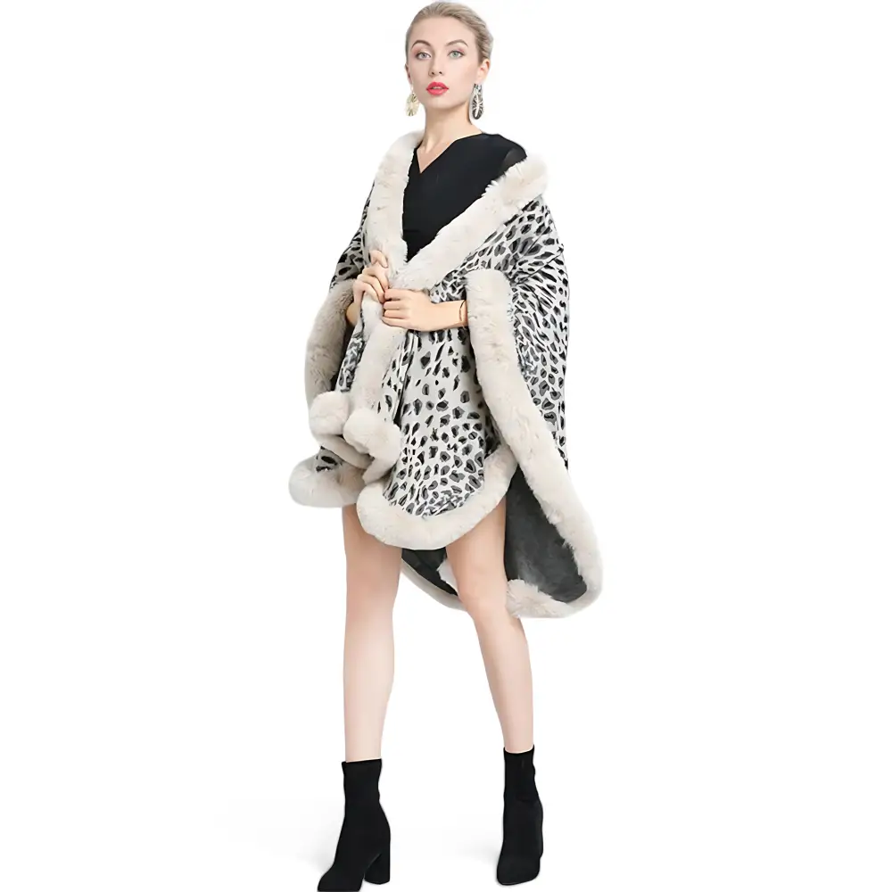 Poncho leopard femme – Image 4