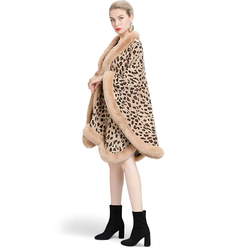 Poncho leopard femme – Image 9