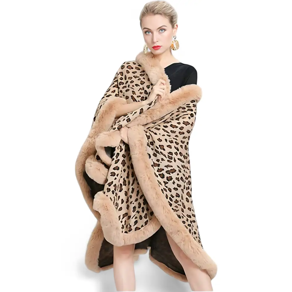 Poncho leopard femme – Image 8