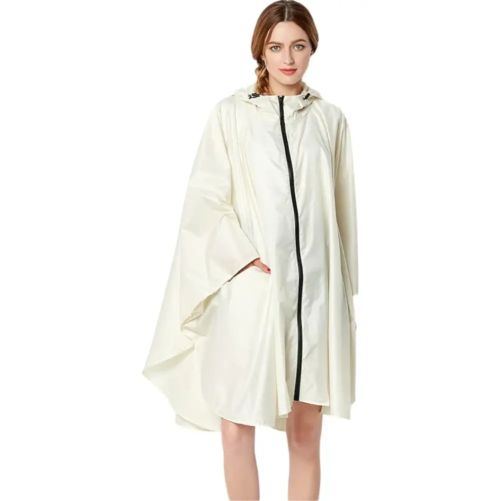 Poncho long à capuche pour femmes – Image 3
