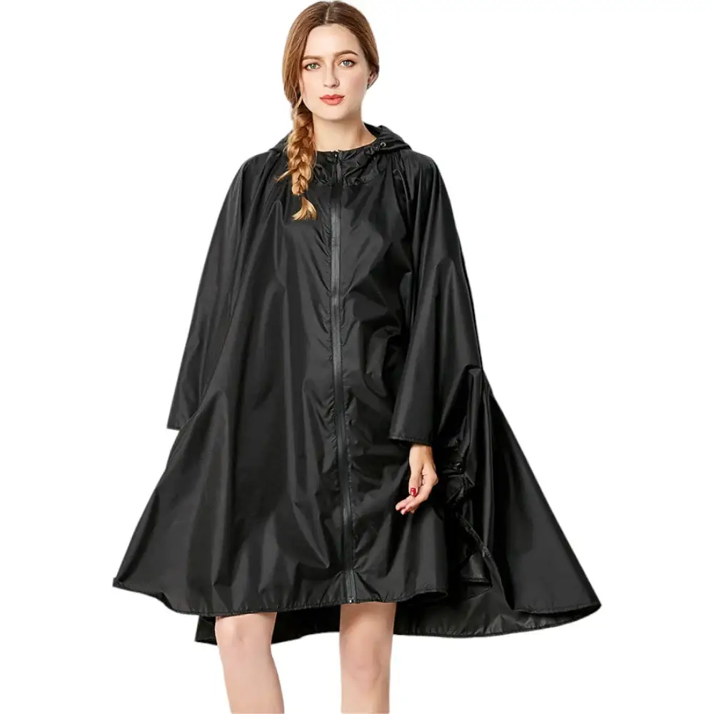 Poncho long à capuche pour femmes – Image 8