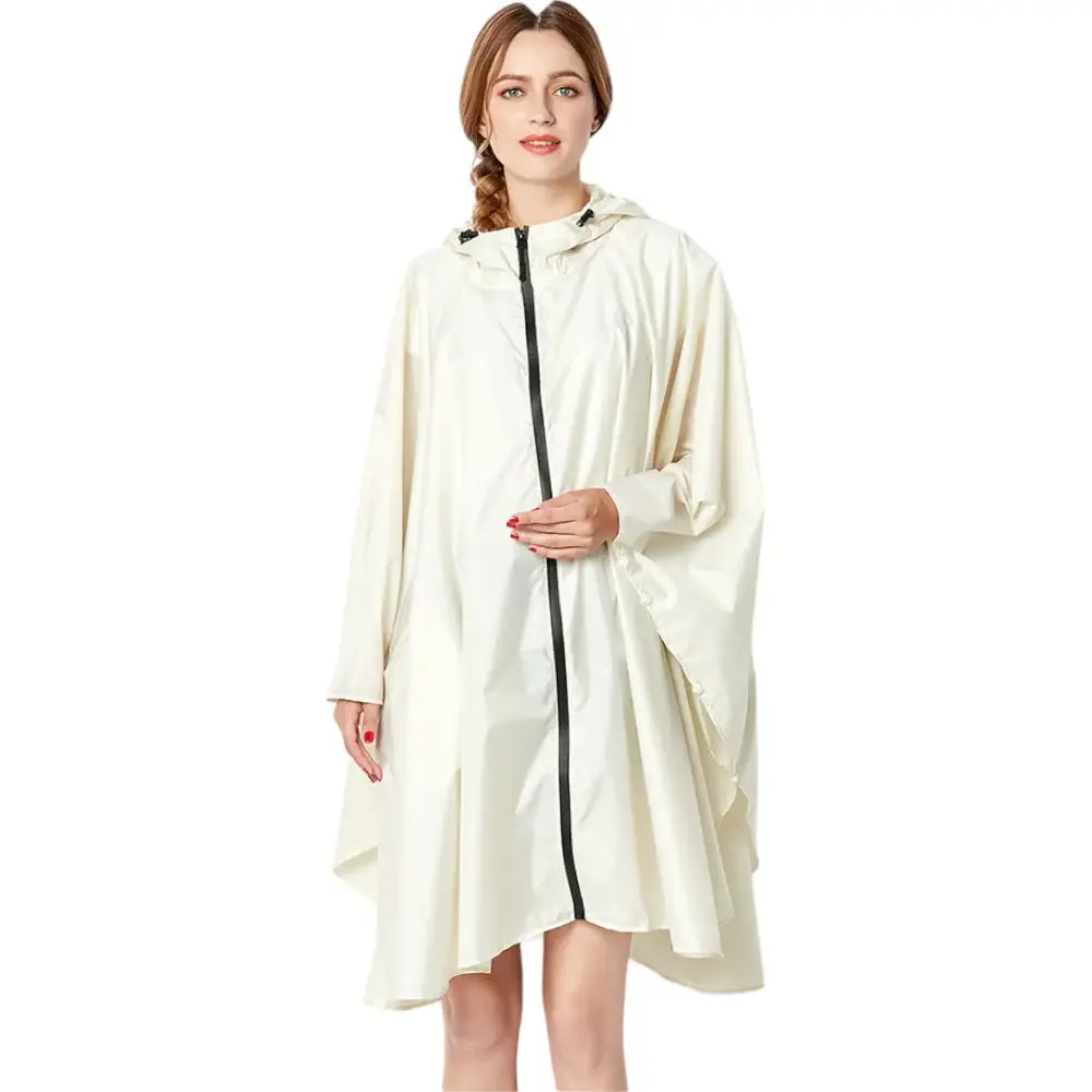 Poncho long à capuche pour femmes – Image 2