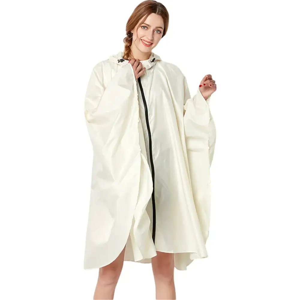 Poncho long à capuche pour femmes – Image 4