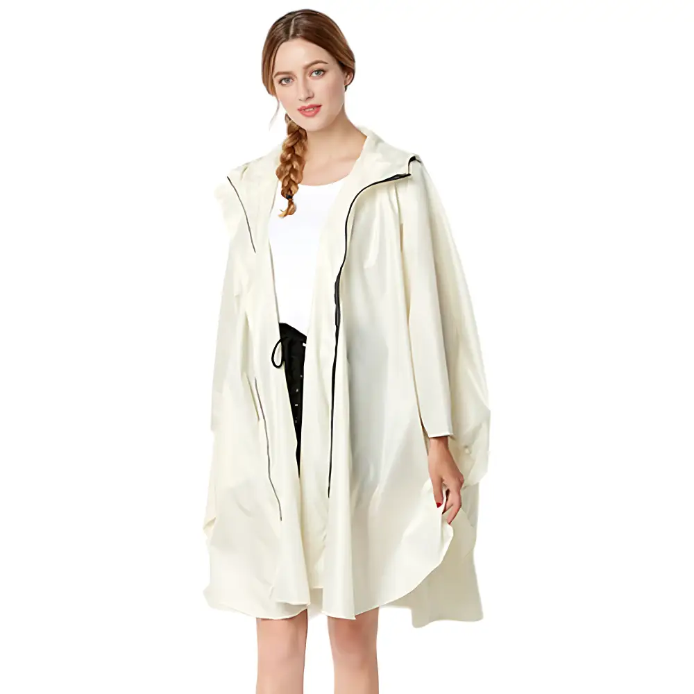 Poncho long à capuche pour femmes – Image 6