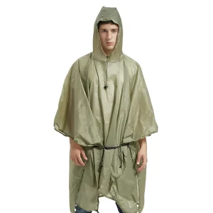 Poncho long de pluie pour homme