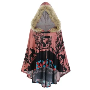 Poncho long femme