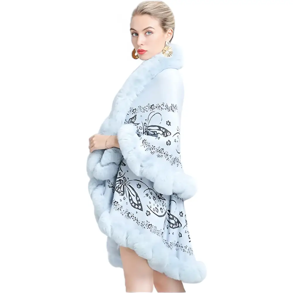 Poncho long femme hiver – Image 4