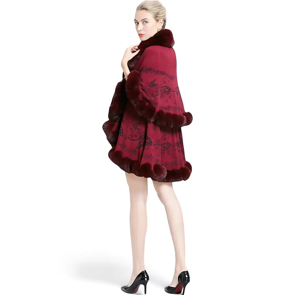 Poncho long femme hiver – Image 9