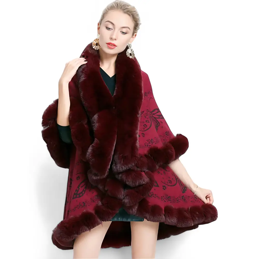 Poncho long femme hiver – Image 8