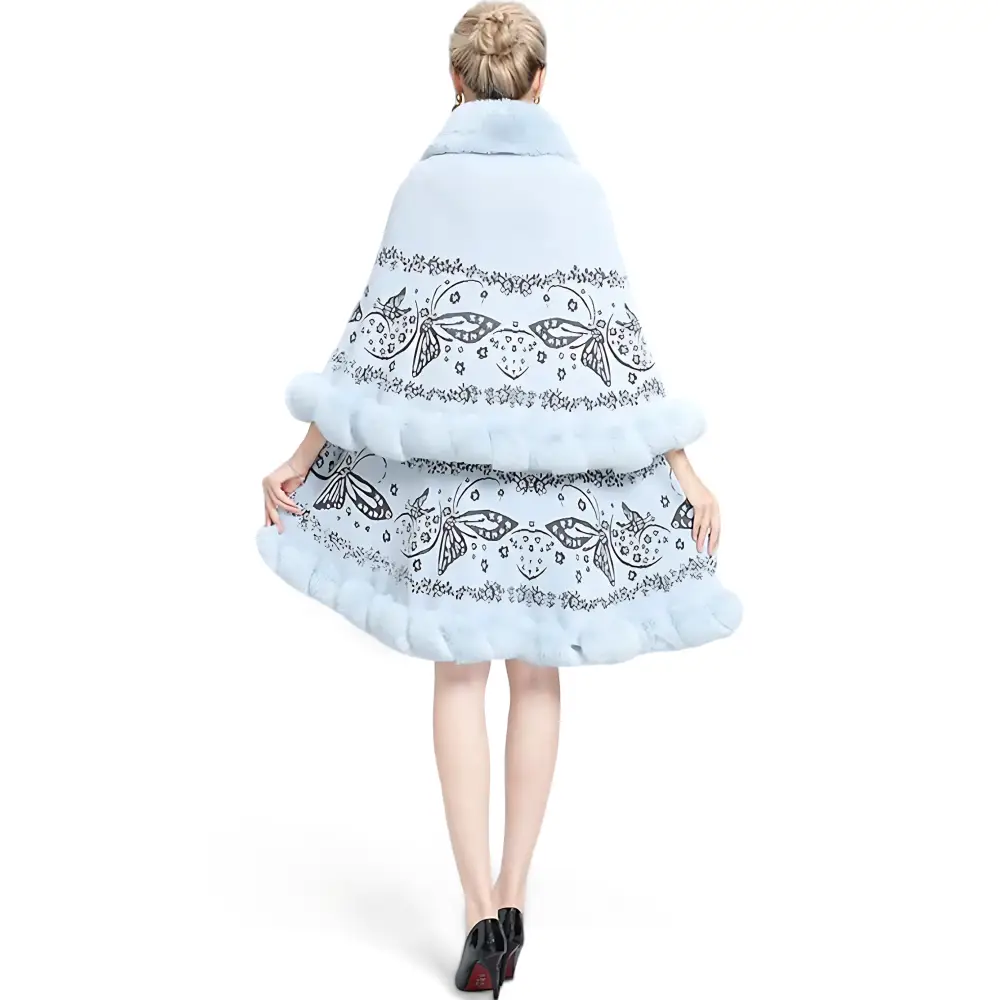Poncho long femme hiver – Image 6