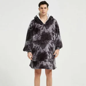 Poncho Plaid Polaire Homme