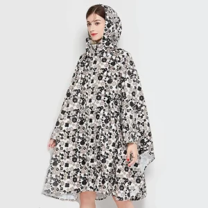 Poncho Pluie Femme Fleur