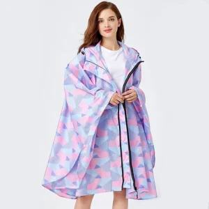 Poncho Pluie Rose & Violet Femme