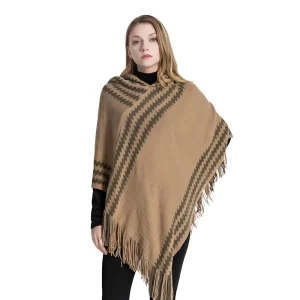 Poncho polaire d'intérieur femme