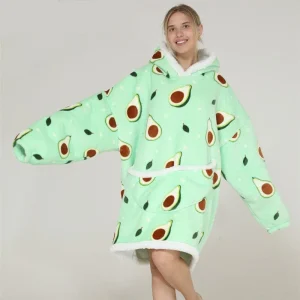 Poncho Polaire Femme Avocats