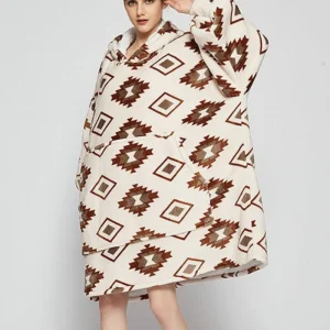 Poncho Polaire Femme Ethnique