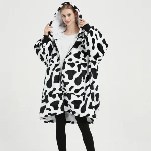 Poncho Polaire Femme Moderne